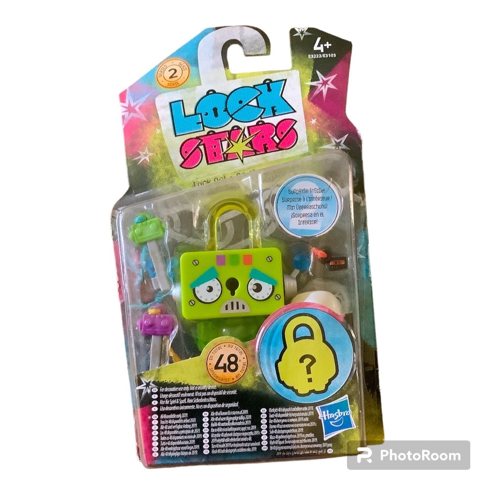 Hasbro lock stars Green Square Robot NEW